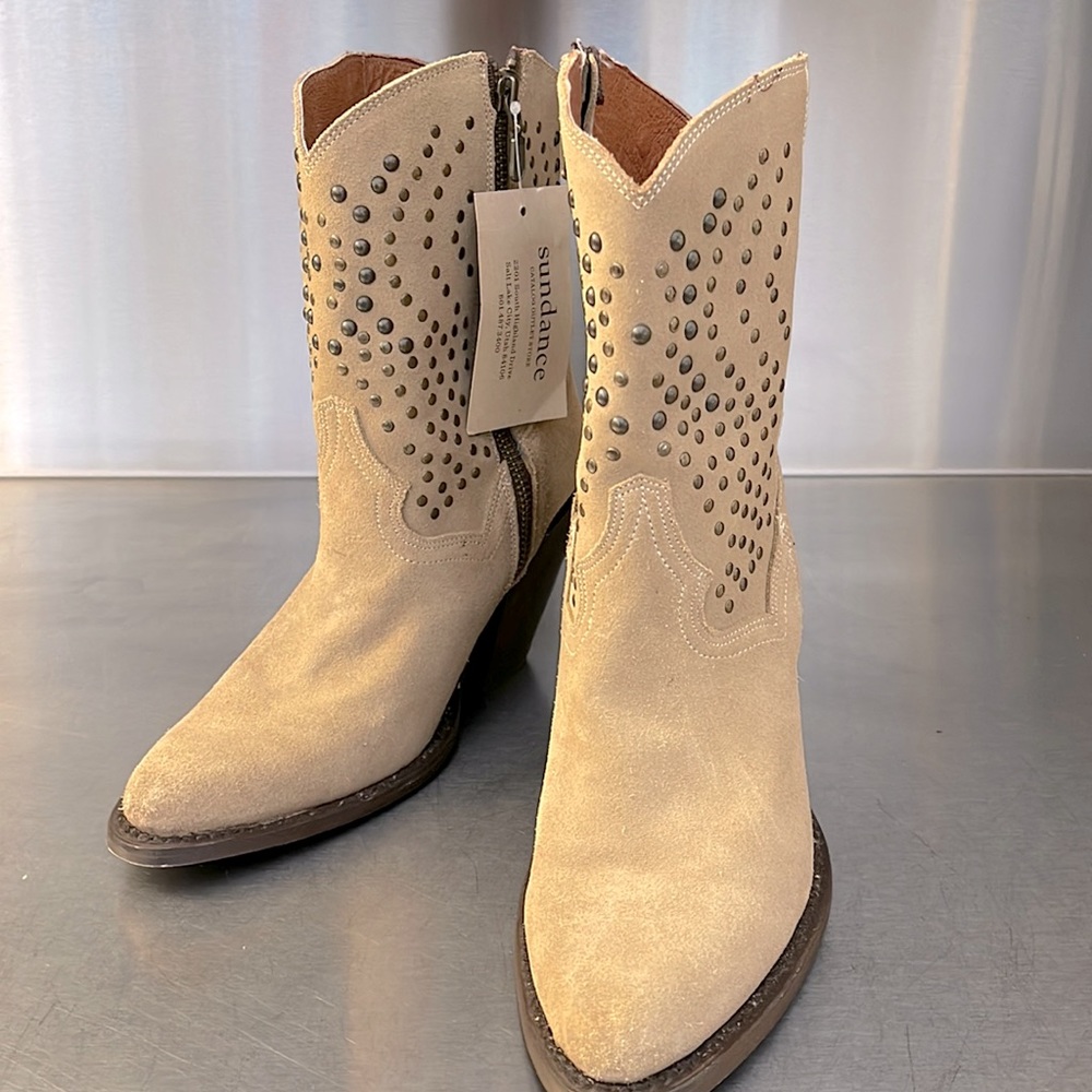 6. Dan Post Suede Stud Boots. New with tags from Sundance.